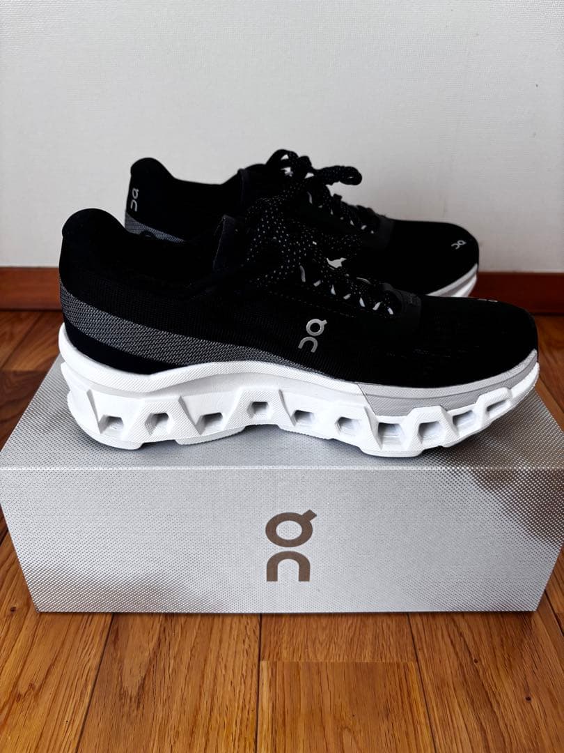 新品　On Cloudmonster2　Black | Frost　22.5cm
