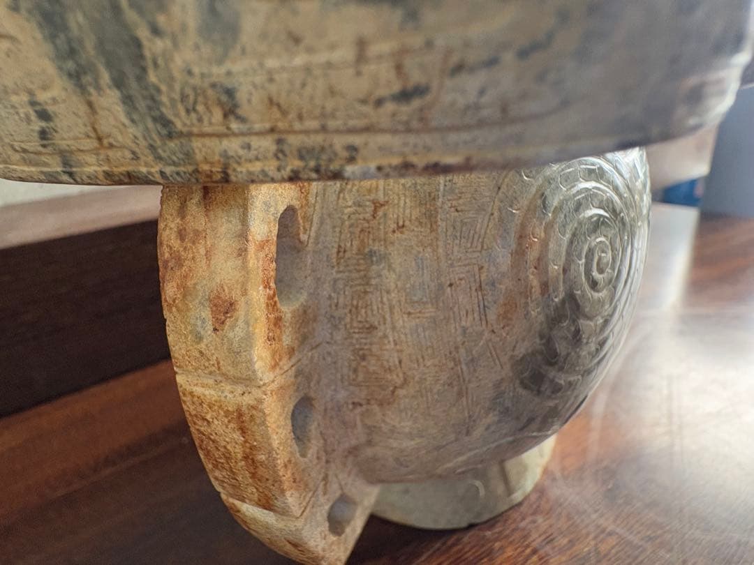 石？玉？の中国的な置物　中国美術 19cm 2.3 kg