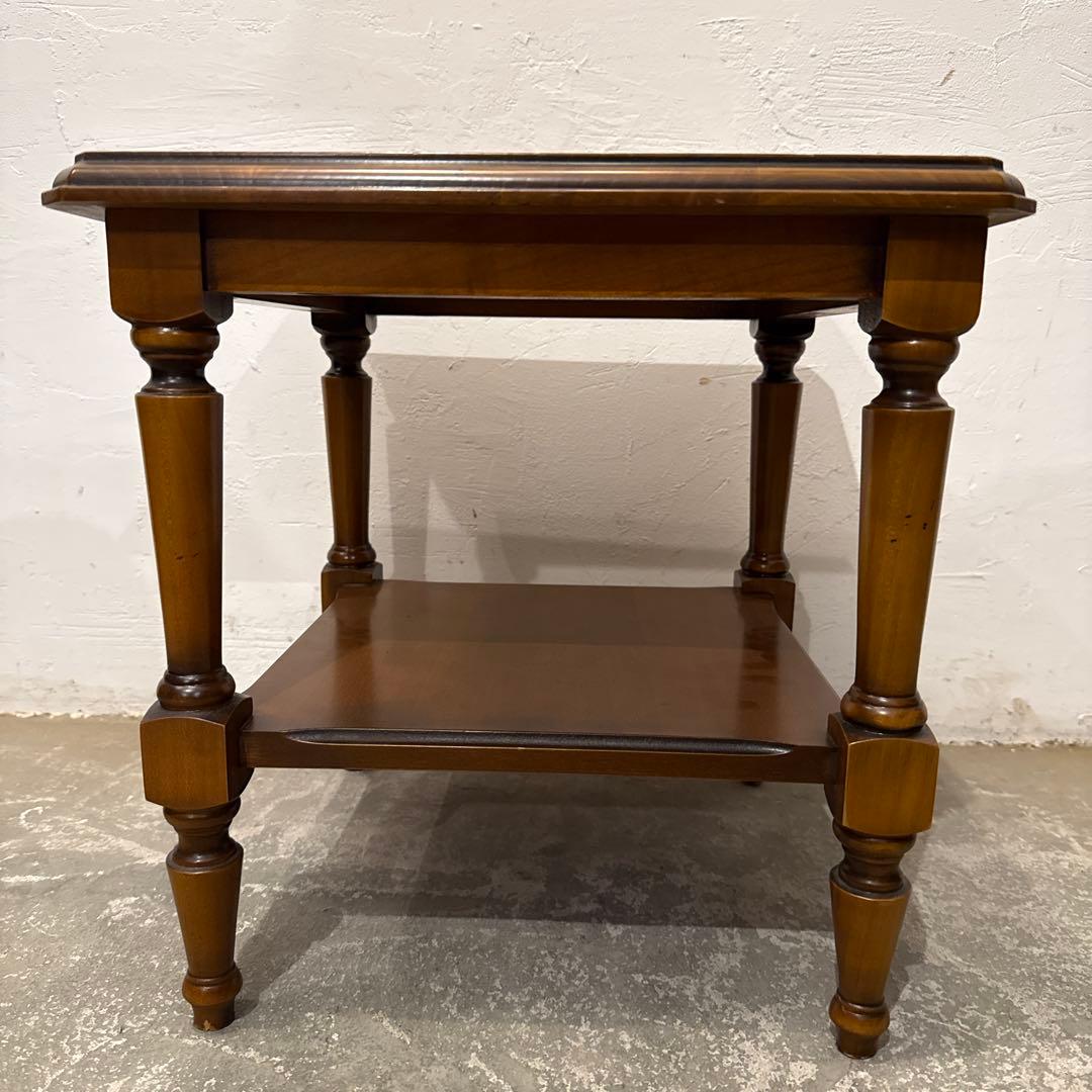 年末年始saleヴィンテージ　木製サイドテーブル　スクエア　2