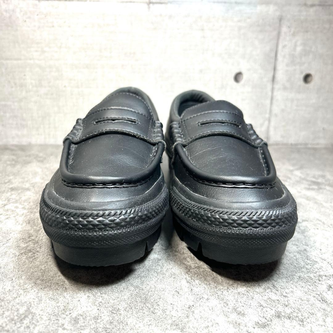 ほぼ新品【CONVERSE ALL STAR】チャンクローファー/厚底/完売/黒