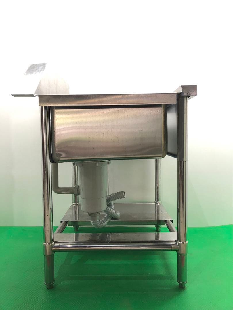 ☆地域限定送料無料☆工場整備品☆一槽ソイルドシンク右　幅720 ステンレス