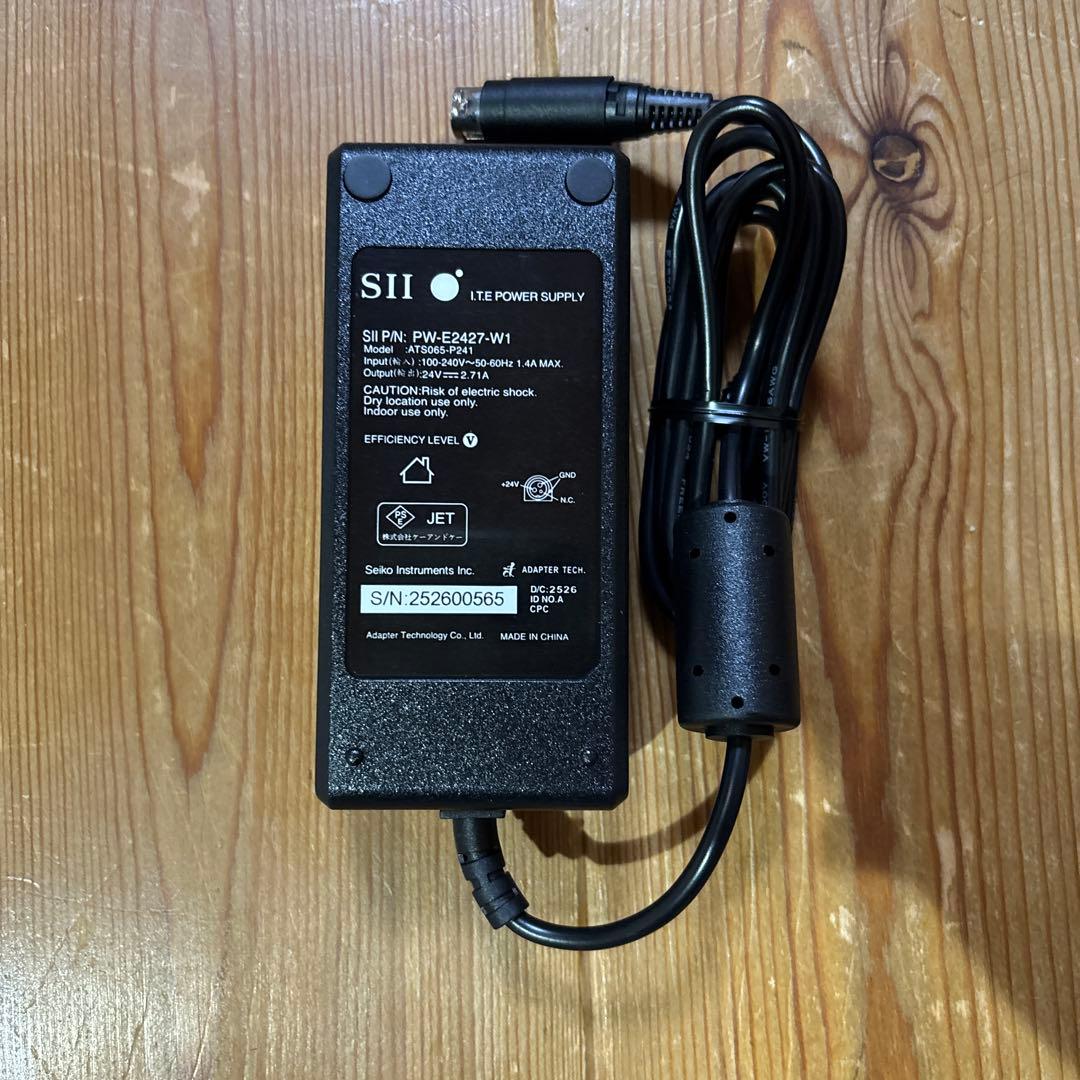 SII レシートプリンター 電源アダプター付き