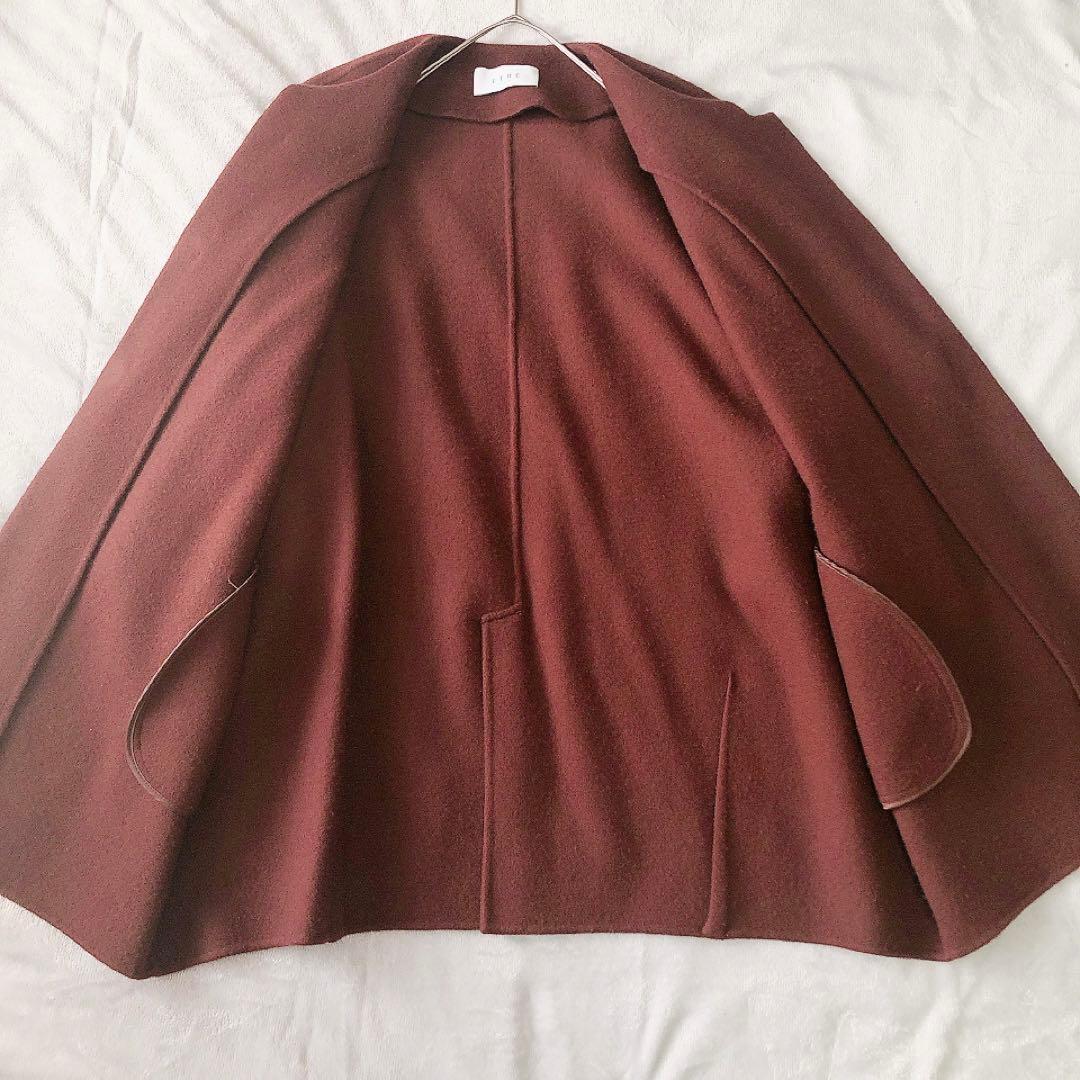 ETRE TOKYO ウールリバーコクーンコート ブラウン M