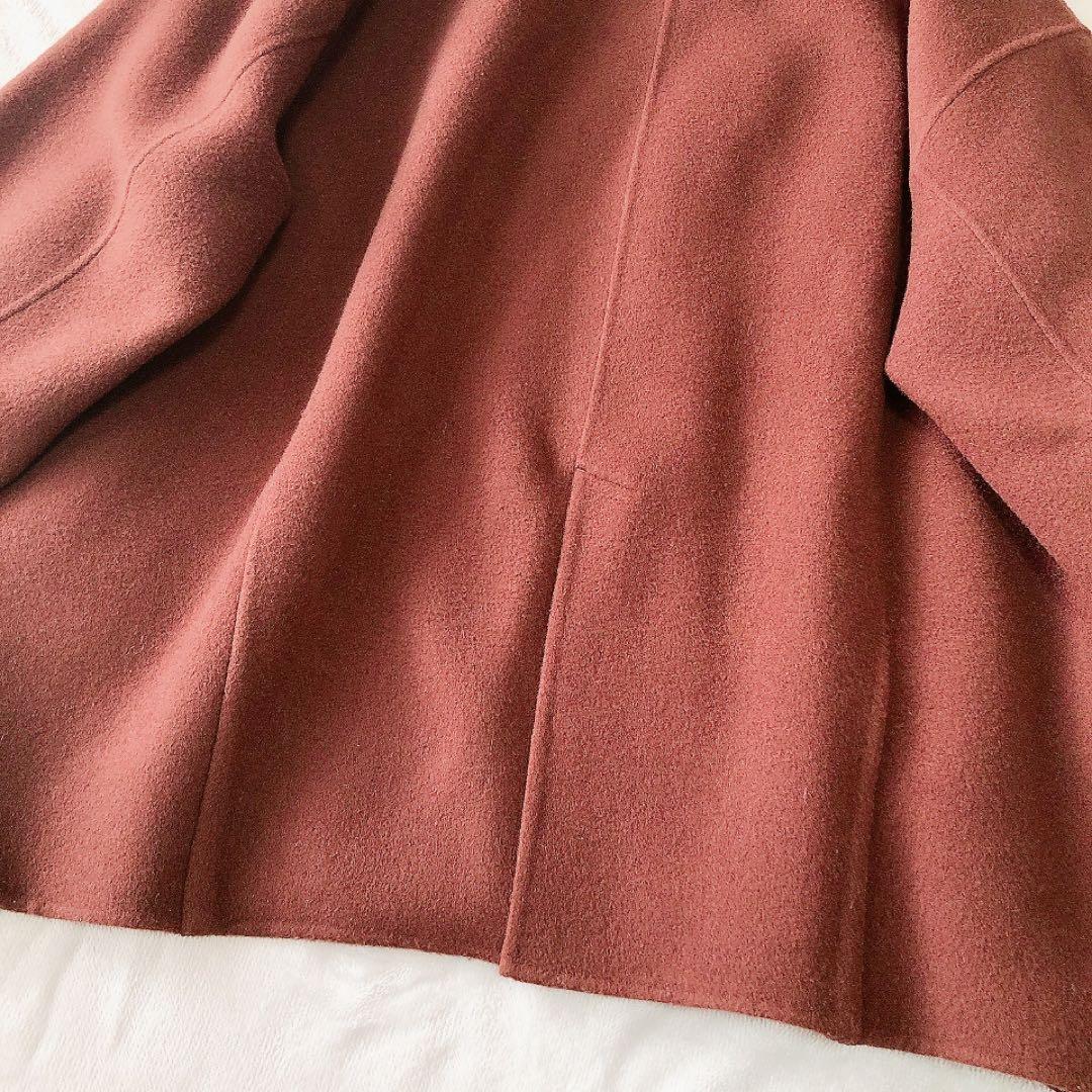 ETRE TOKYO ウールリバーコクーンコート ブラウン M