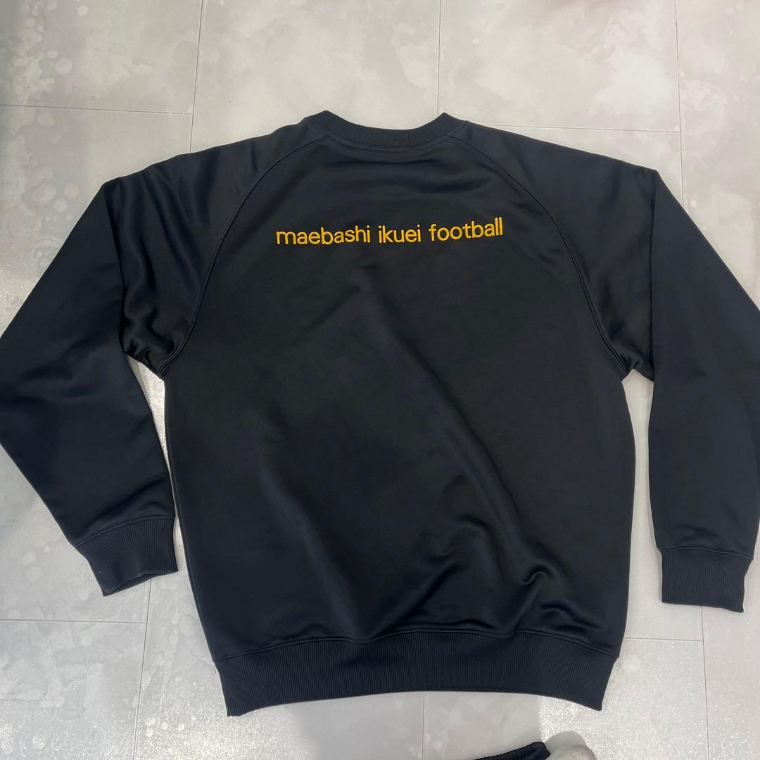 前橋育英高校サッカー部　スウェット上下セットブラック　上L 下LL