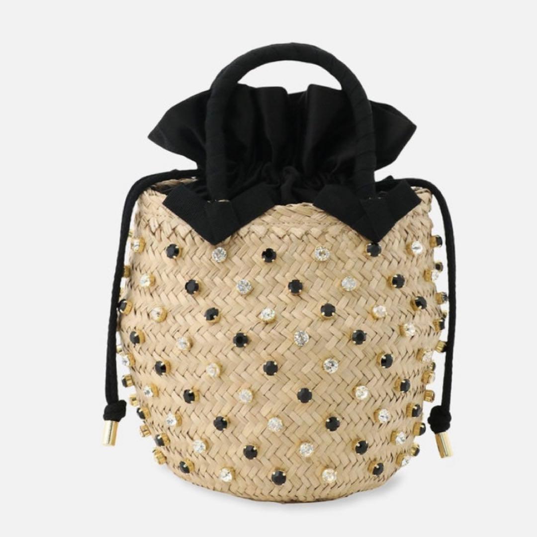 ルナイン NINA TWIST SMALLビジュー かごバッグ ショルダー　籠