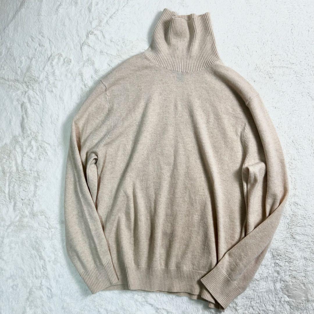 希少✨Lands’ End カシミヤ 100% タートルネックニット　XL
