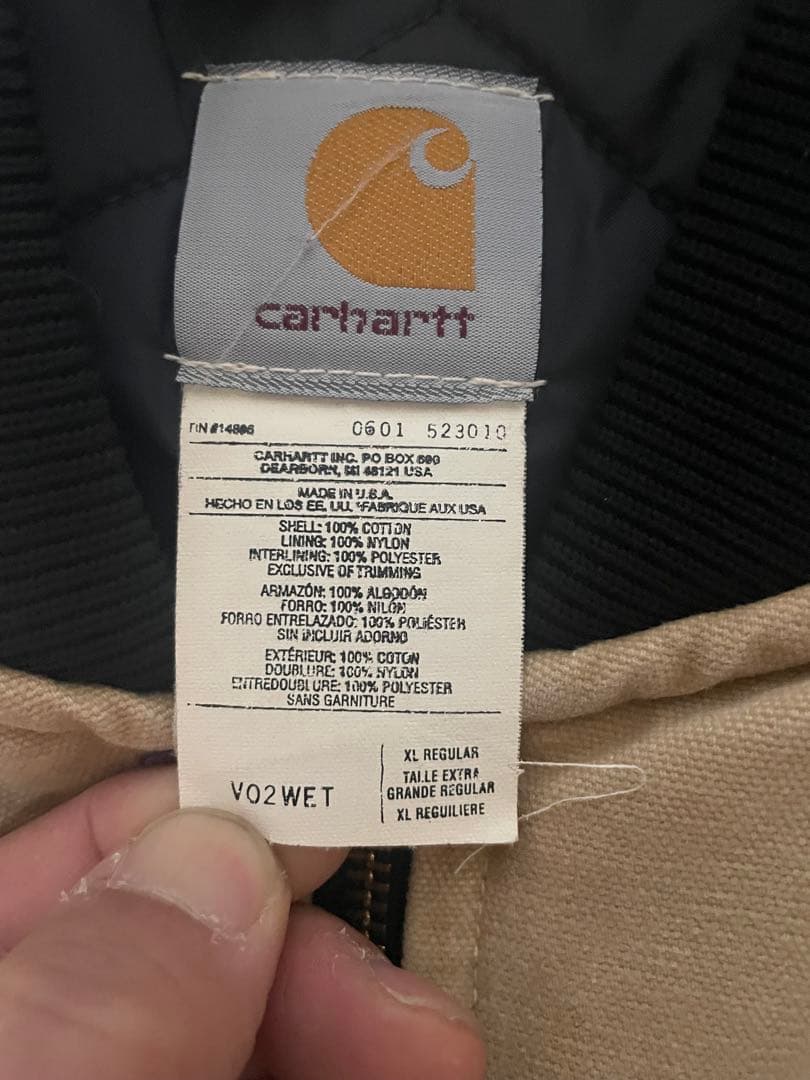 Carhartt ベージュ ベスト V02WET USA製
