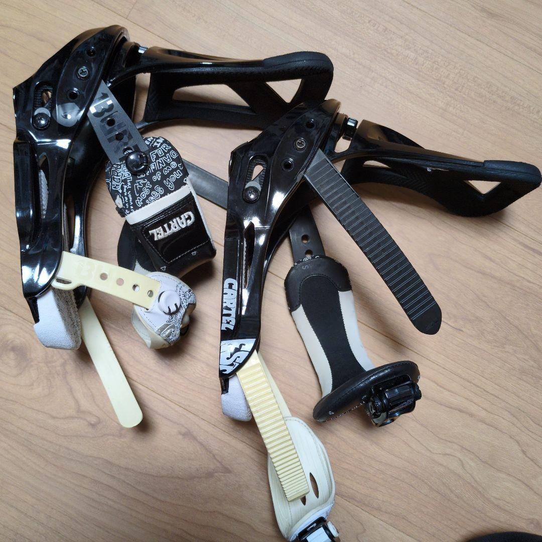 CARTEL スノーボードビンディング ブラック/ホワイト