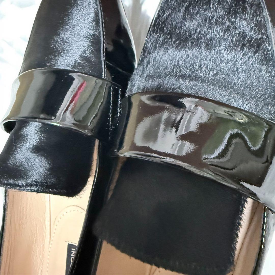 未使用⭐︎FABIO RUSCONI ローファ（ブラックコンビ）ハラコ　37