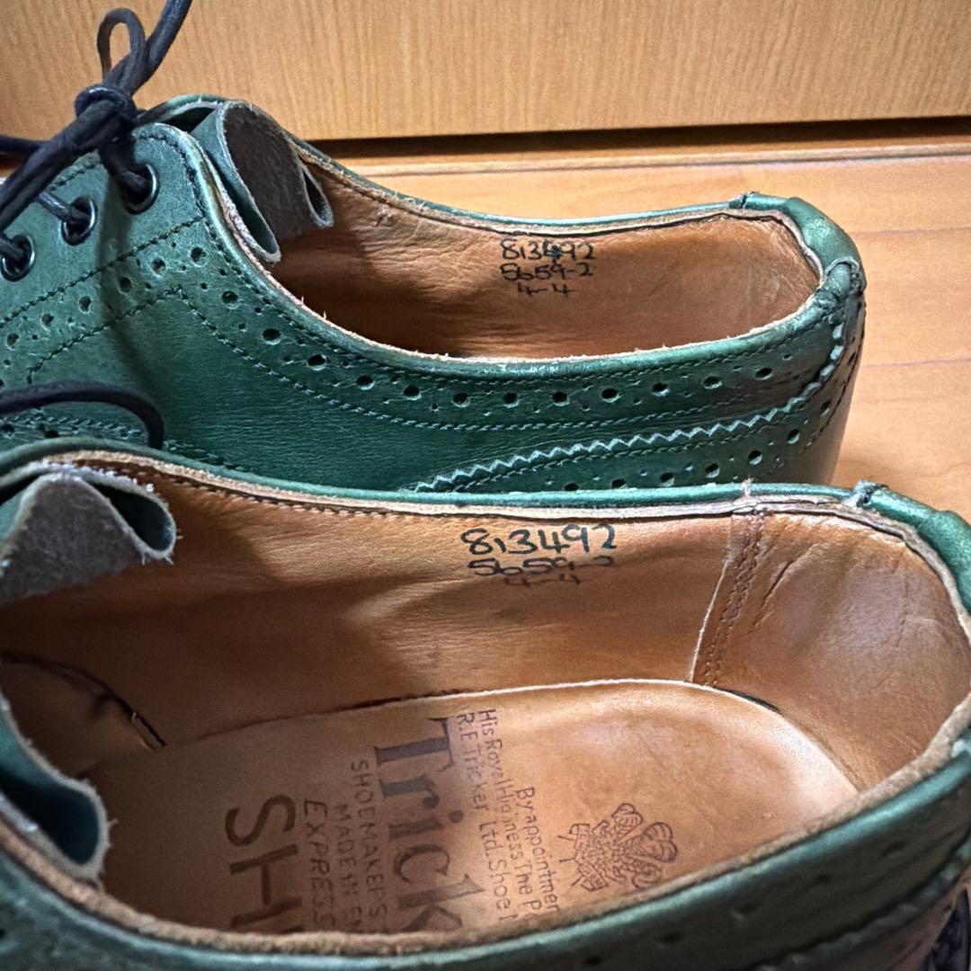 Tricker オックスフォード5659×シップスUK4グリーン