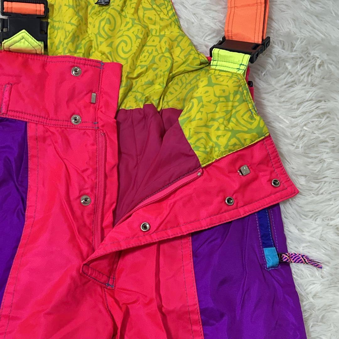 【562】美品　GOLDWIN スキーウェア カラフル　昭和　レトロ　ビンテージ