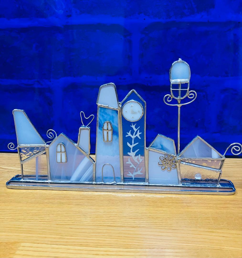 m*i様 ステンドグラス　大人可愛いWhite Xmas