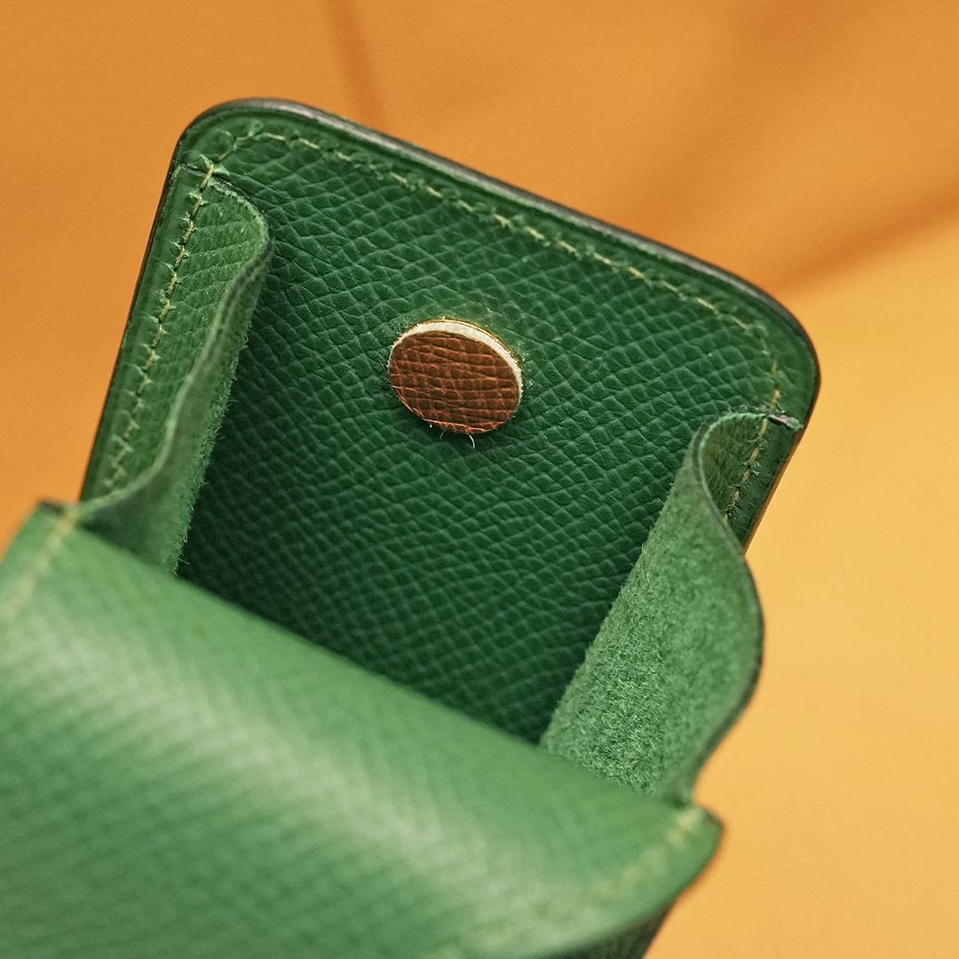 HERMES エルメス ペンケース ペンポーチ　マルチケース グリーン　筆入