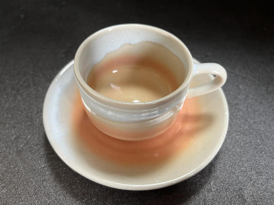【未使用】　 萩焼 天龍窯 珈琲器　珈琲碗　 カップ ソーサー セット 　共箱