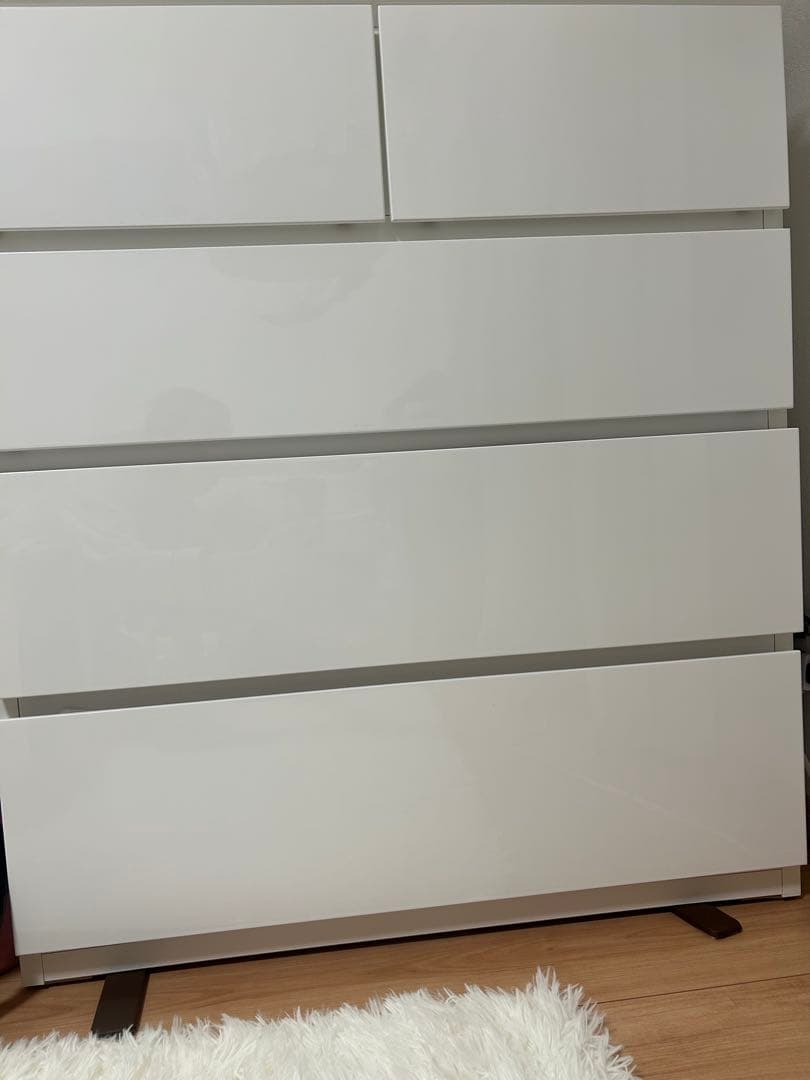 ニトリ ローチェスト クエス80-4LC ホワイト 収納 タンス 引き出し