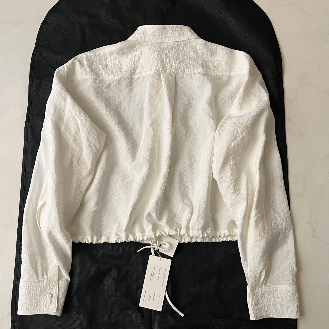 未使用タグ付 IRENISA イレニサ 長袖シャツ ブラウス 白 2025年製