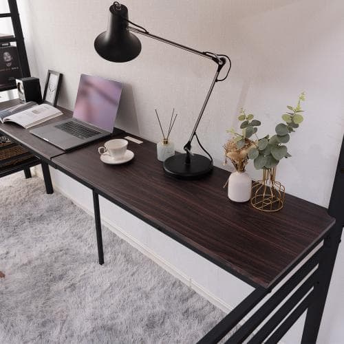 ロフトベッド 階段付き パイプベッド シングル コンセント付き 収納 子