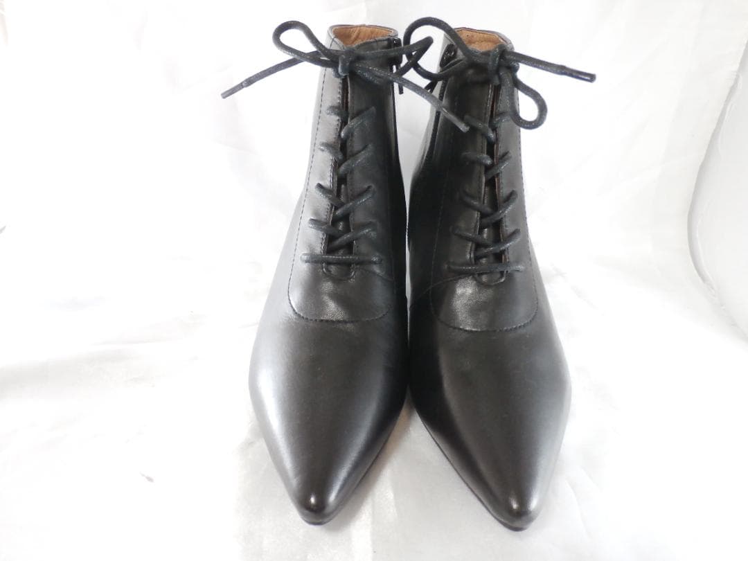 AU BANNISTER★本革ショートブーツ★35★22.5★試着のみ★ランクN