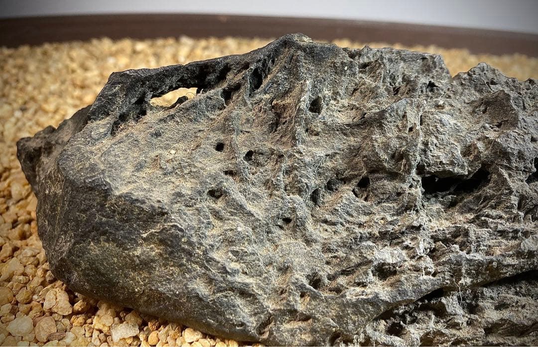 4222 佐治川石《希少》 水石 盆栽 盆石 置物 鑑賞石