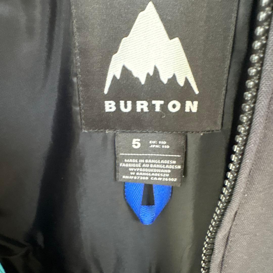 バートンBurtonキッズスノーボード上下セット トドラー5歳5Tビブパンツ