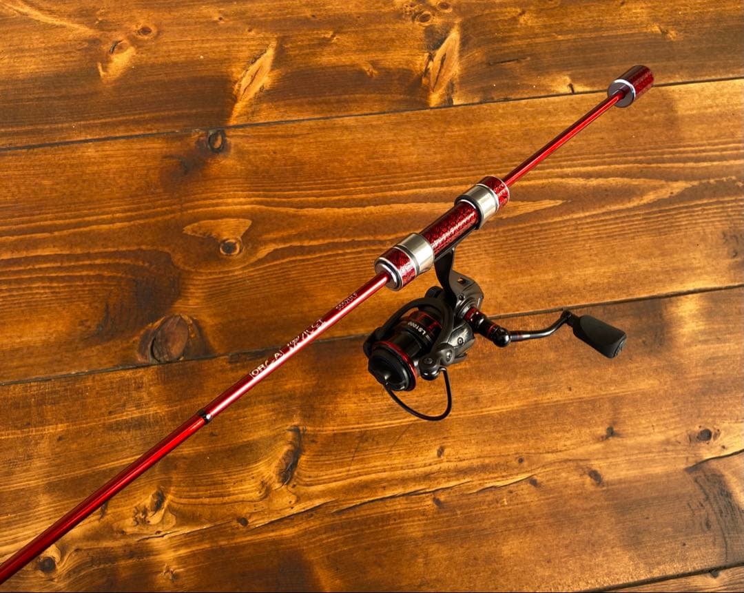 アジングセット　s552ULF アジングロッド+リール　ヘッドライト付き