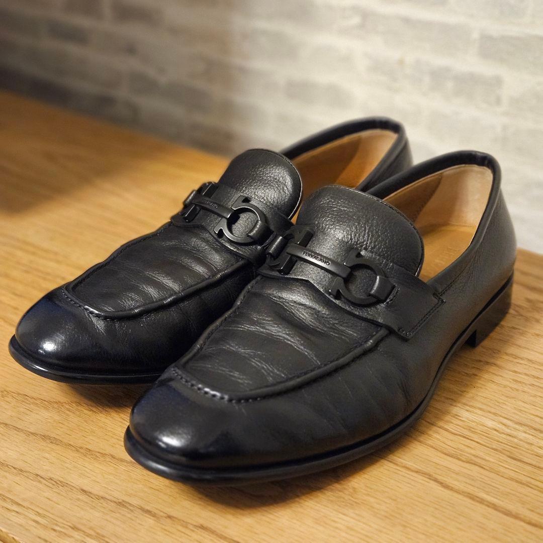 現行品⭐フェラガモ メンズ ガンチーニ モカシン/ローファーブーツスニーカー