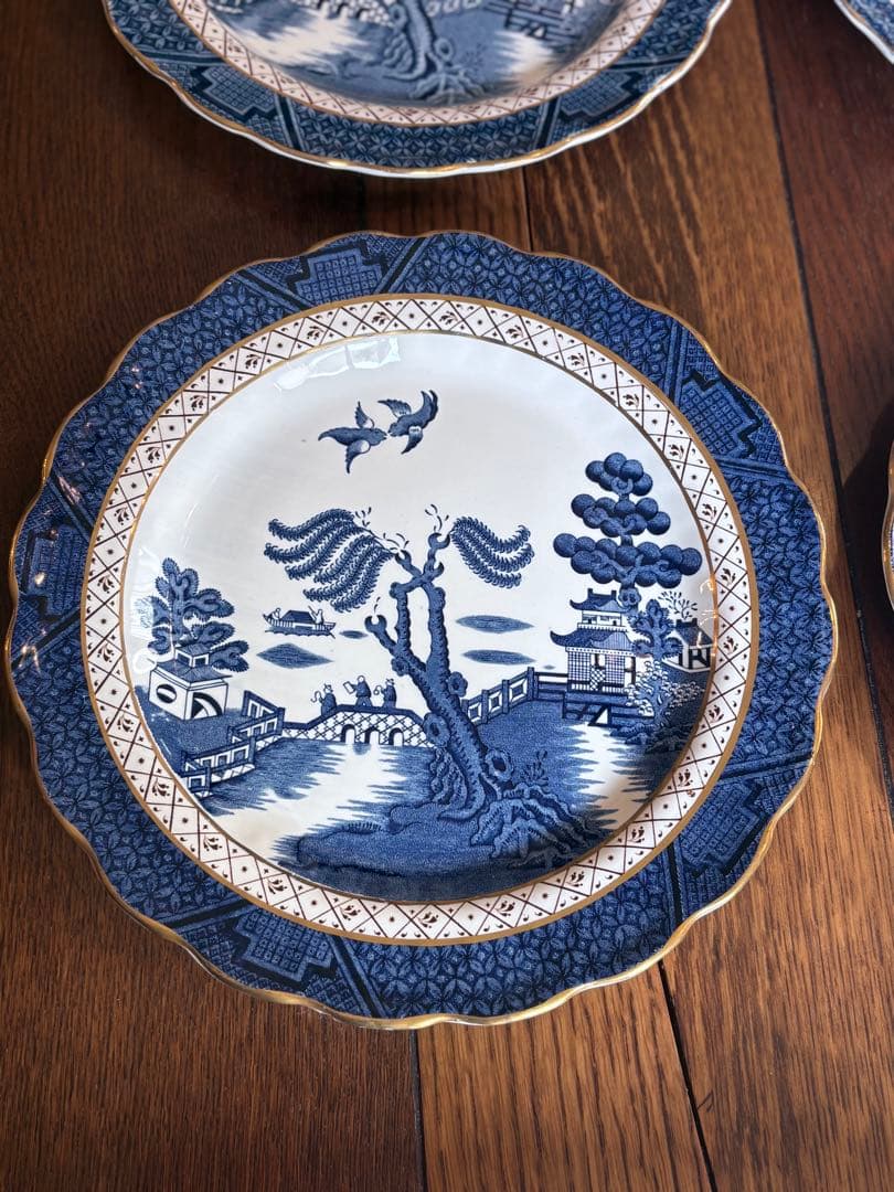 ブース社のリアルオールドウィロー ディナープレート4枚