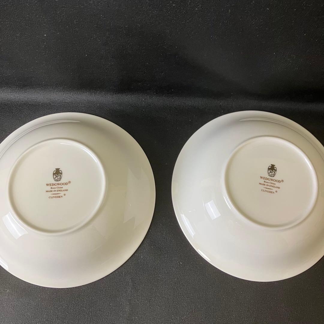 ウェッジウッド クリブデン 黒壺 オーバル ディナー プレート ボウル 5点