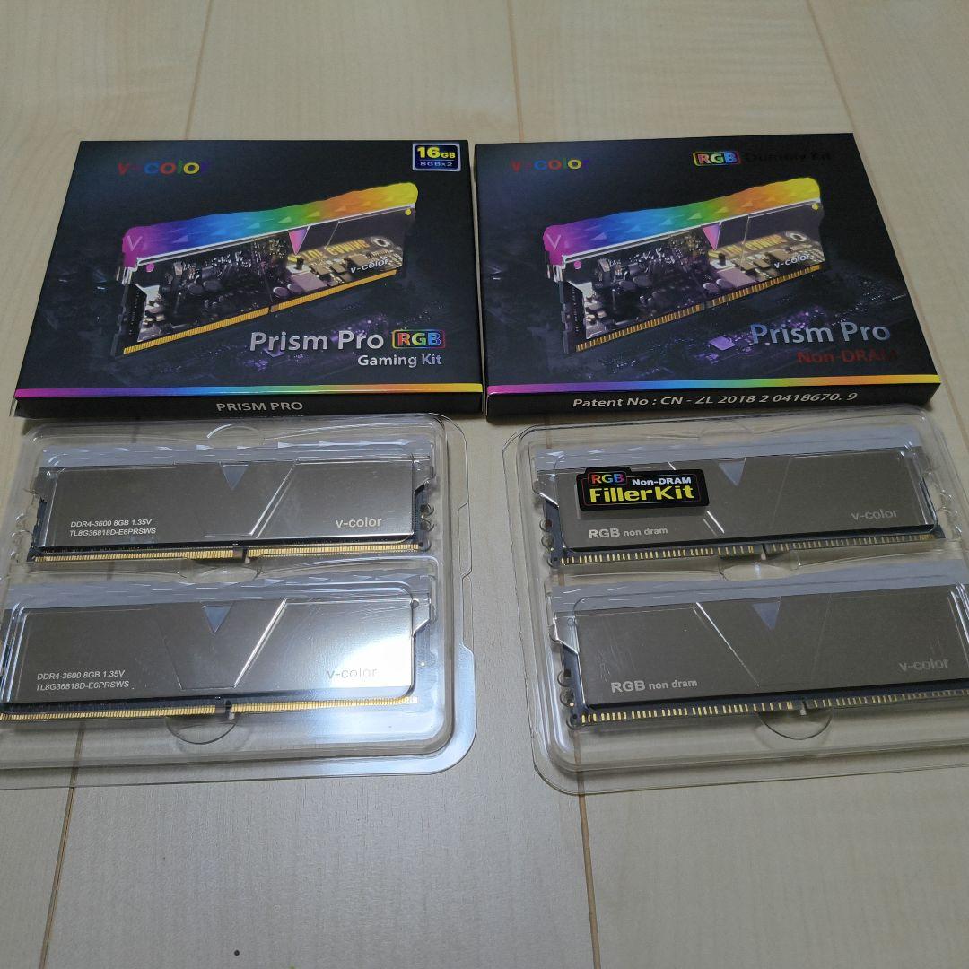 v-color Prism Pro RGB 16GB (8GB×2枚) DDR4