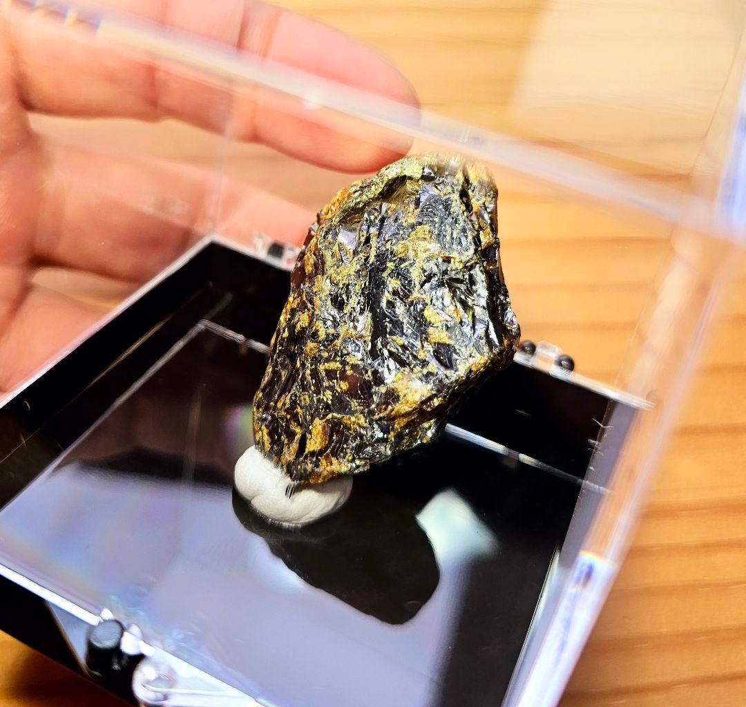 スペイン産 スファレライト 閃亜鉛鉱（せんあえんこう）原石 パイライト共生