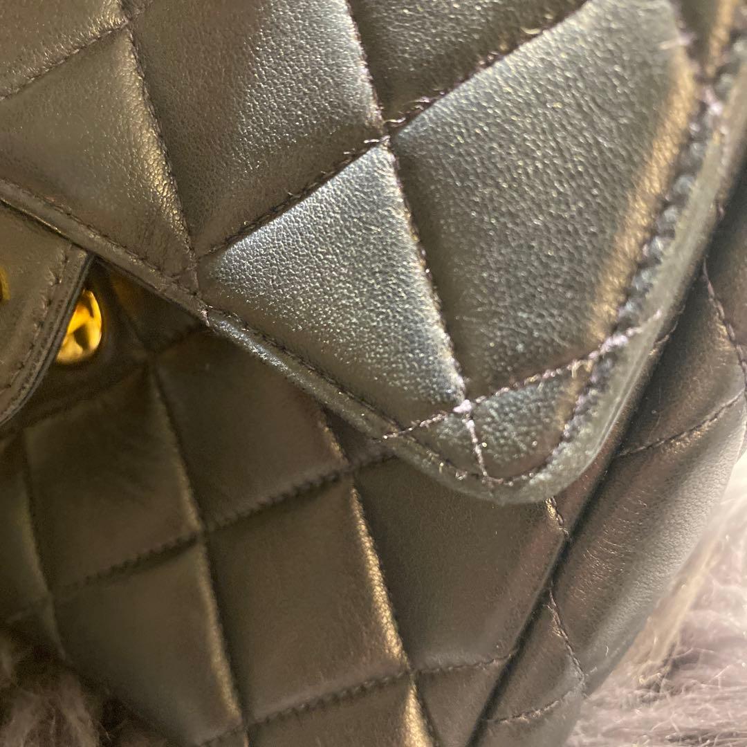 CHANEL レア品　マトラッセ　バック　クラッチバックネイビー