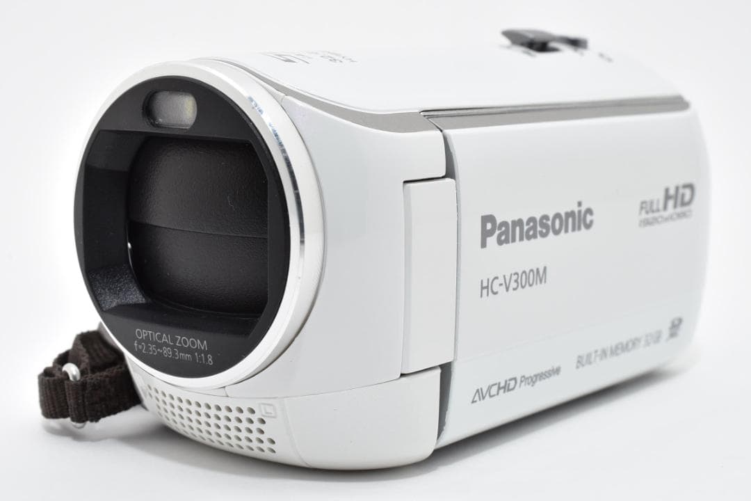 【美品】Panasonic ビデオカメラ HC-V300M　ホワイト　動作確認済