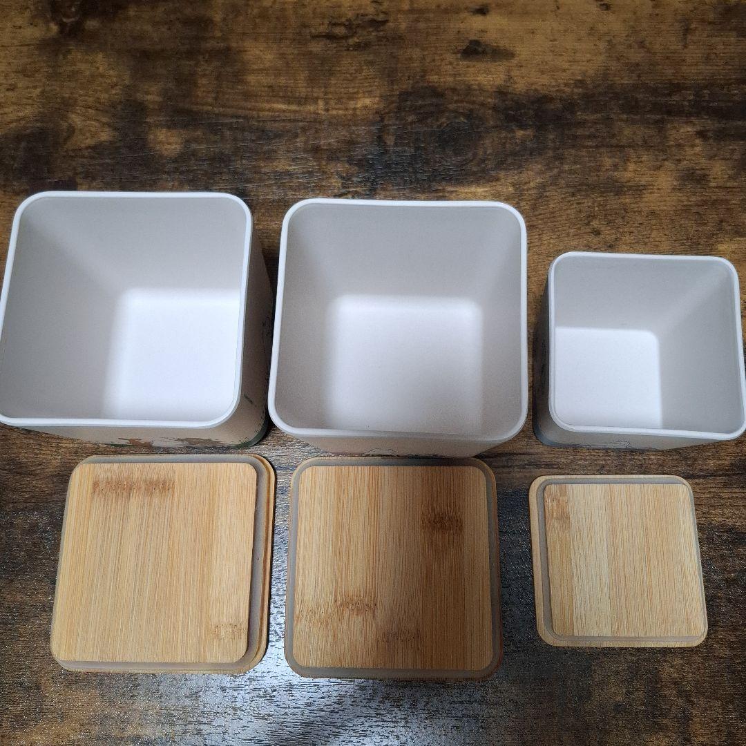 ムーミン 保存容器 3個セット バンブーコンテナ