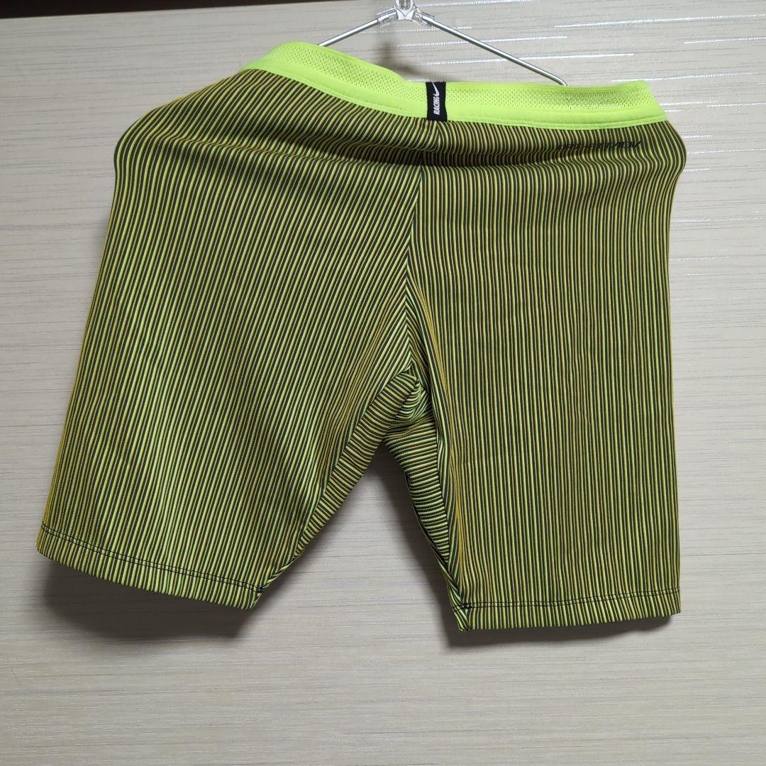 Nike 蛍光イエロー ストライプ 陸上用パンツ M