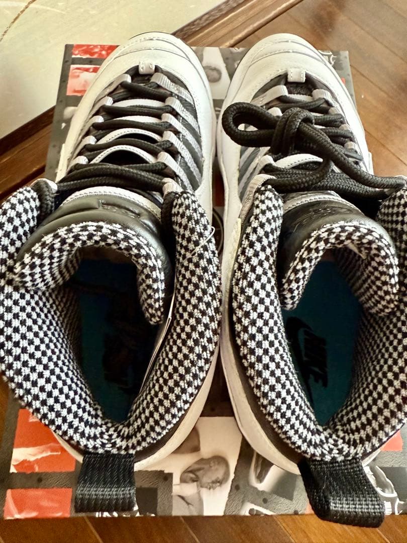 SHIN 様Air Jordan 10 レトロ ライト スティール グレイ