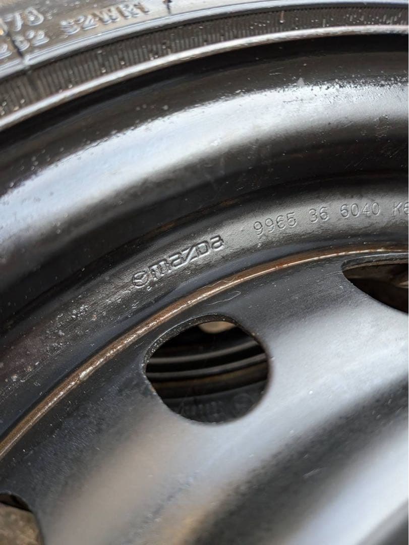 14インチ スチールホイール　鉄ちん　6j pcd100/4穴