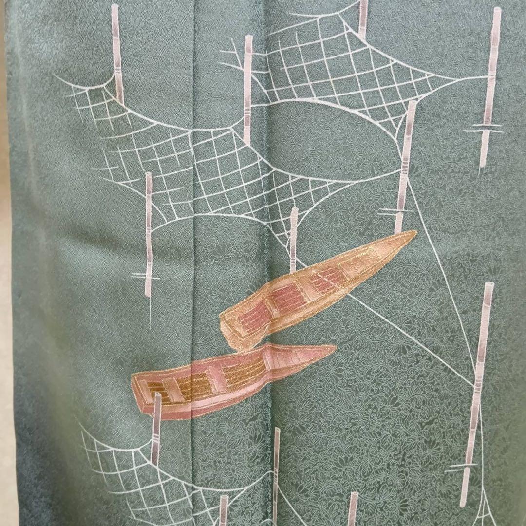 Y*o様 未使用近い　美品　袷　正絹　友禅　訪問着　フルセット　身丈164 裄6