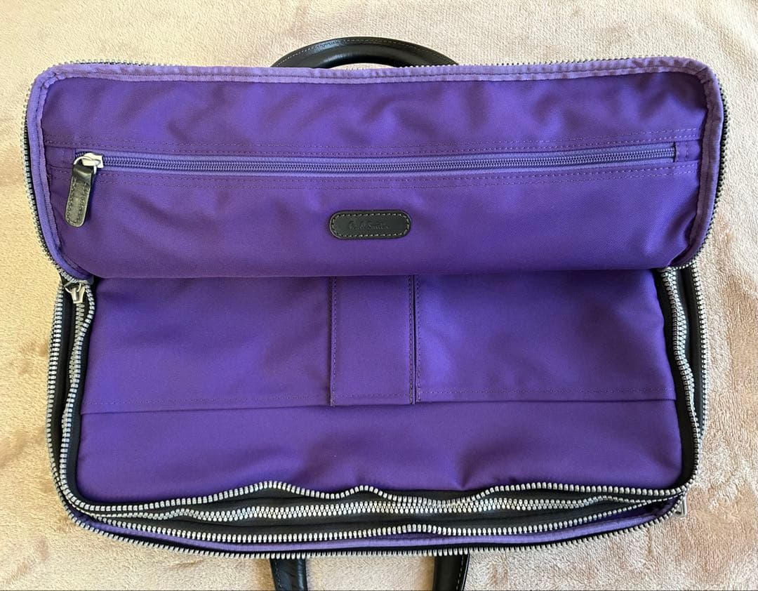 PaulSmith ポールスミス ビジネスバッグ ヘリンボーン 2way 黒