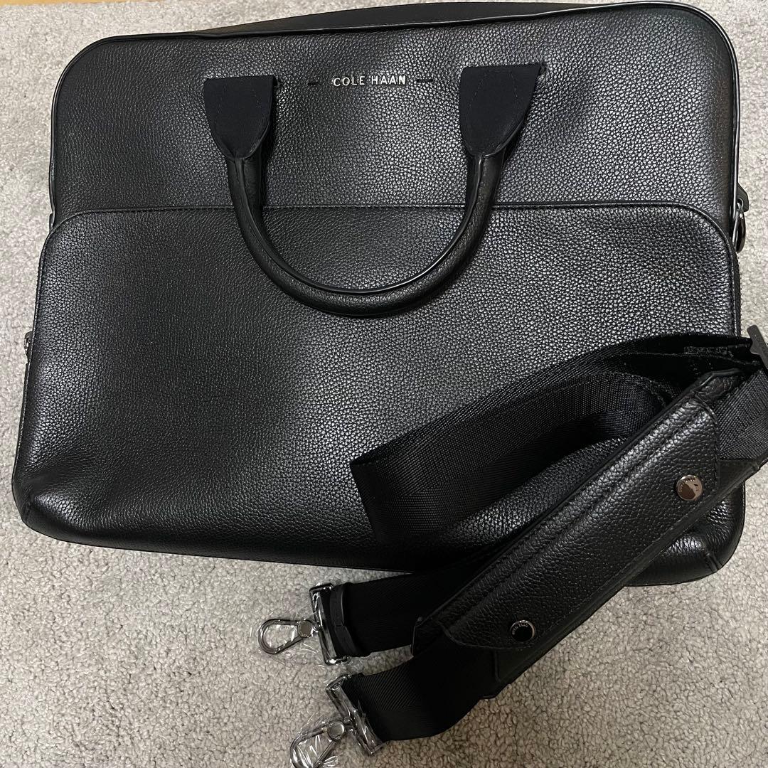 現行品　COLE HAAN バック　ビジネス　ブリーフケース　レザー　大容量