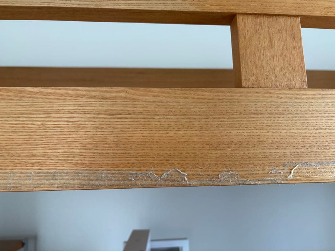 無印良品(MUJI) オーク材 セミシングル ハイベッド