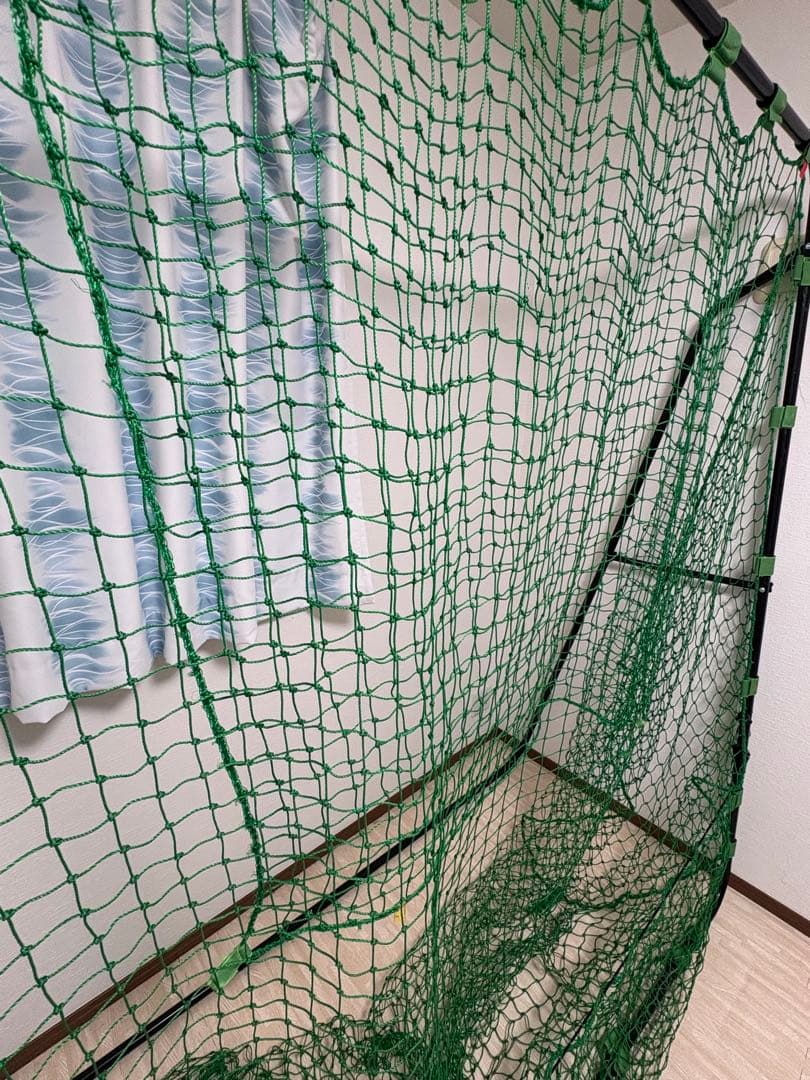 【室内使用のみ】フィールドア　バッティング　練習　ネット 200x200cm
