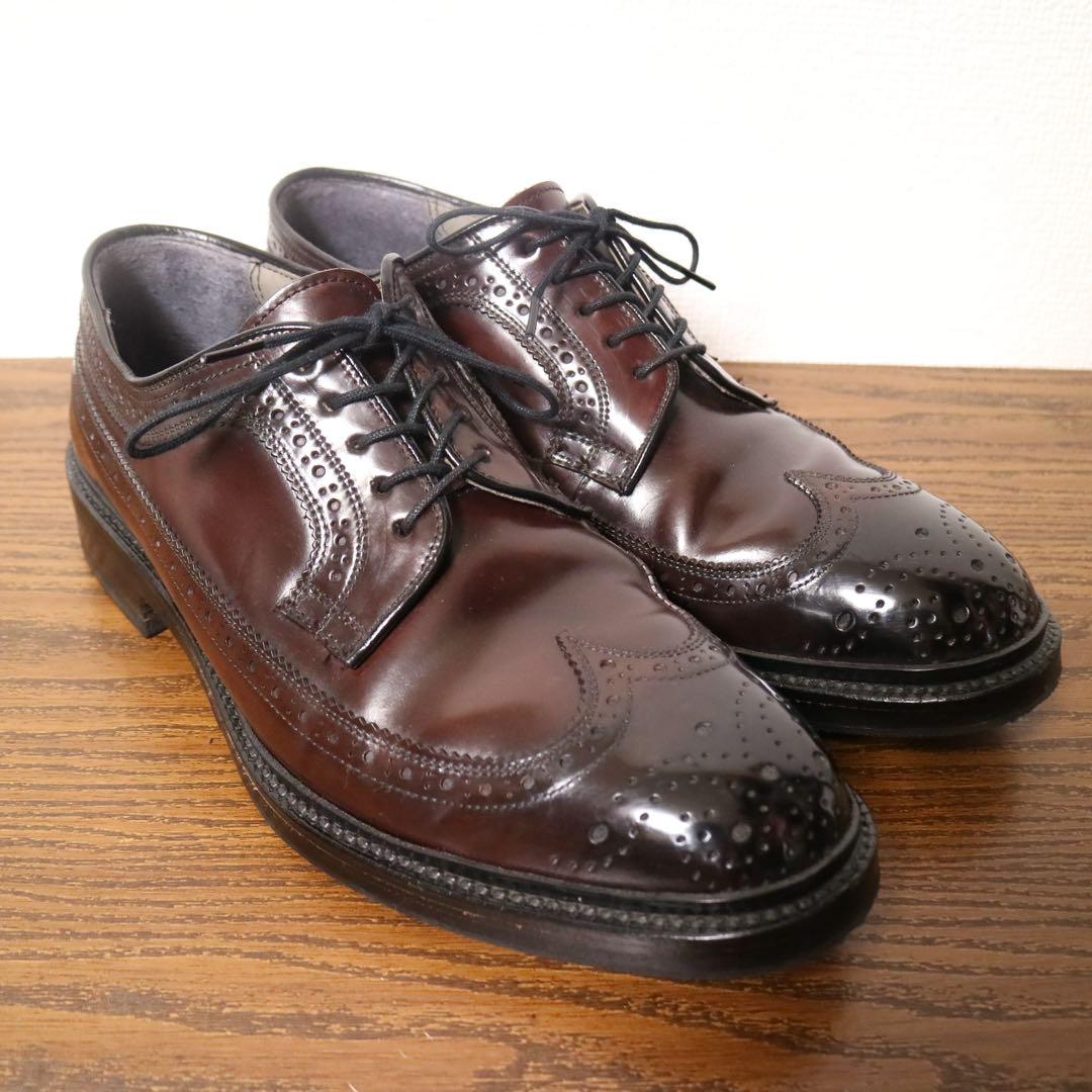 【超美品】 コードバン ジョンストンマーフィー 24.5 日本製 チヨダ 革靴