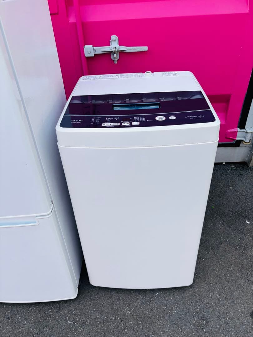 ニトリ106L冷蔵庫 とアクア4.5キロ洗濯機セット