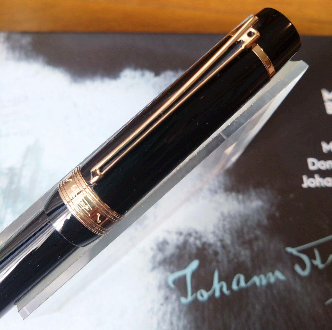 モンブラン万年筆　 ヨハンシュトラウス　F　シャンパンゴールド