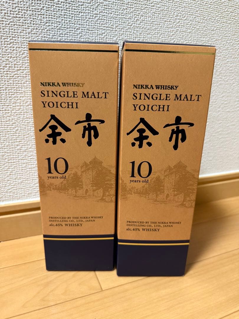 【箱付き】2本×ニッカウヰスキー 余市 10年 700ml