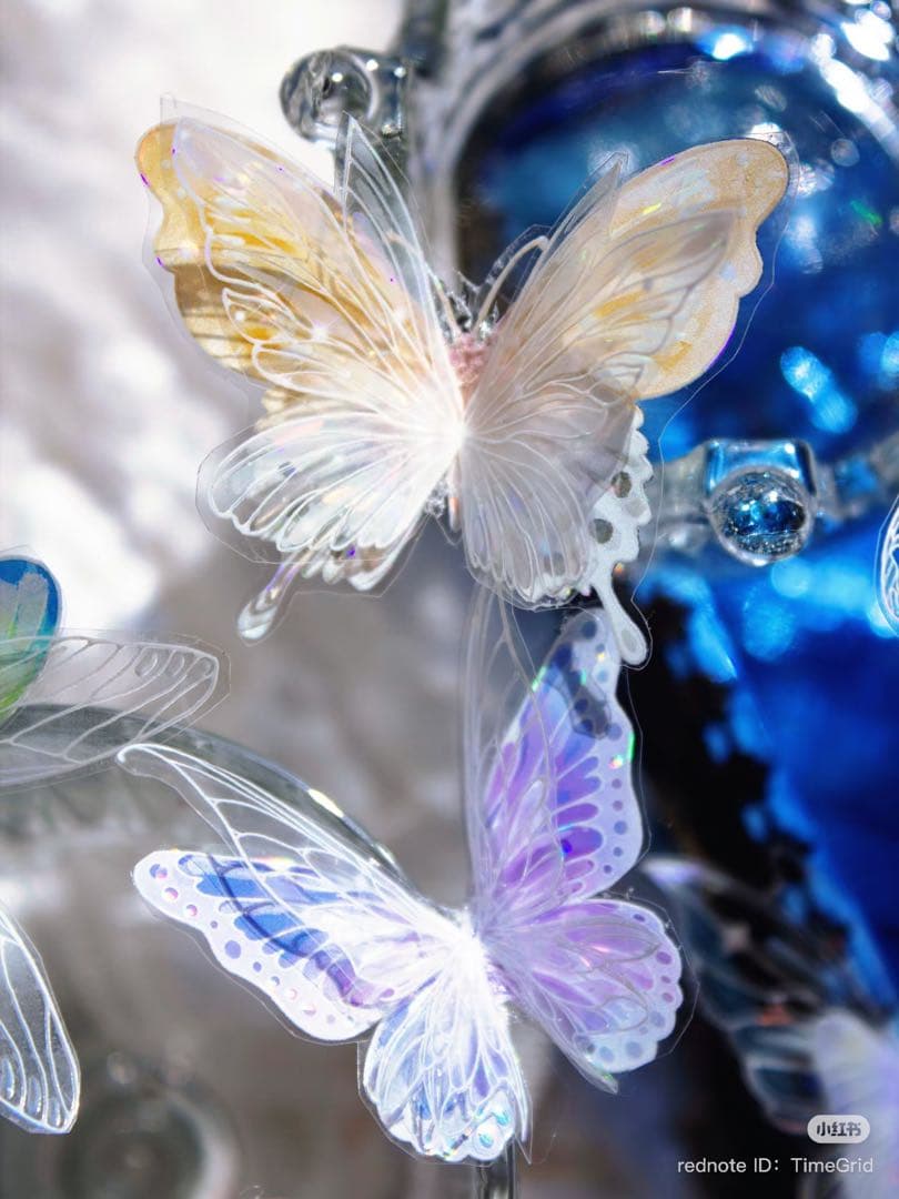 时间格子《虹息之羽》海外マスキングテープ　マステ 【2386】