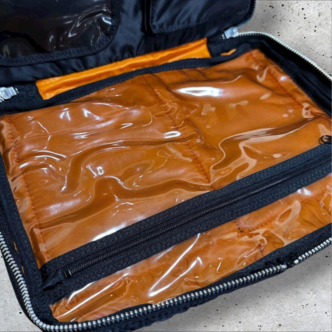 美品 ポーター PORTER タンカー 2室式 ショルダーバッグ（M） ブラック