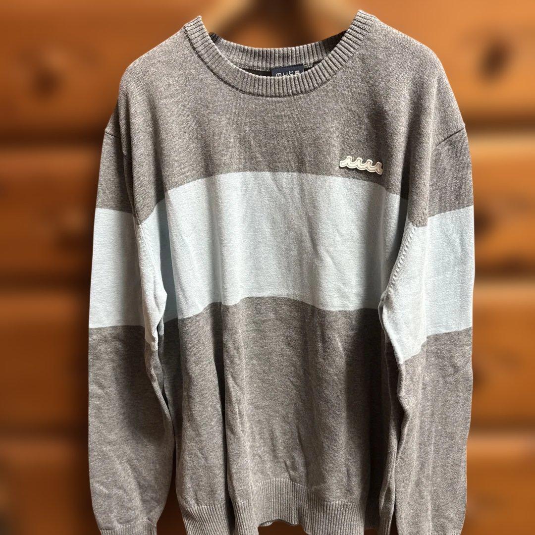 muta クルーネックニット サイズ6 グレー・水色