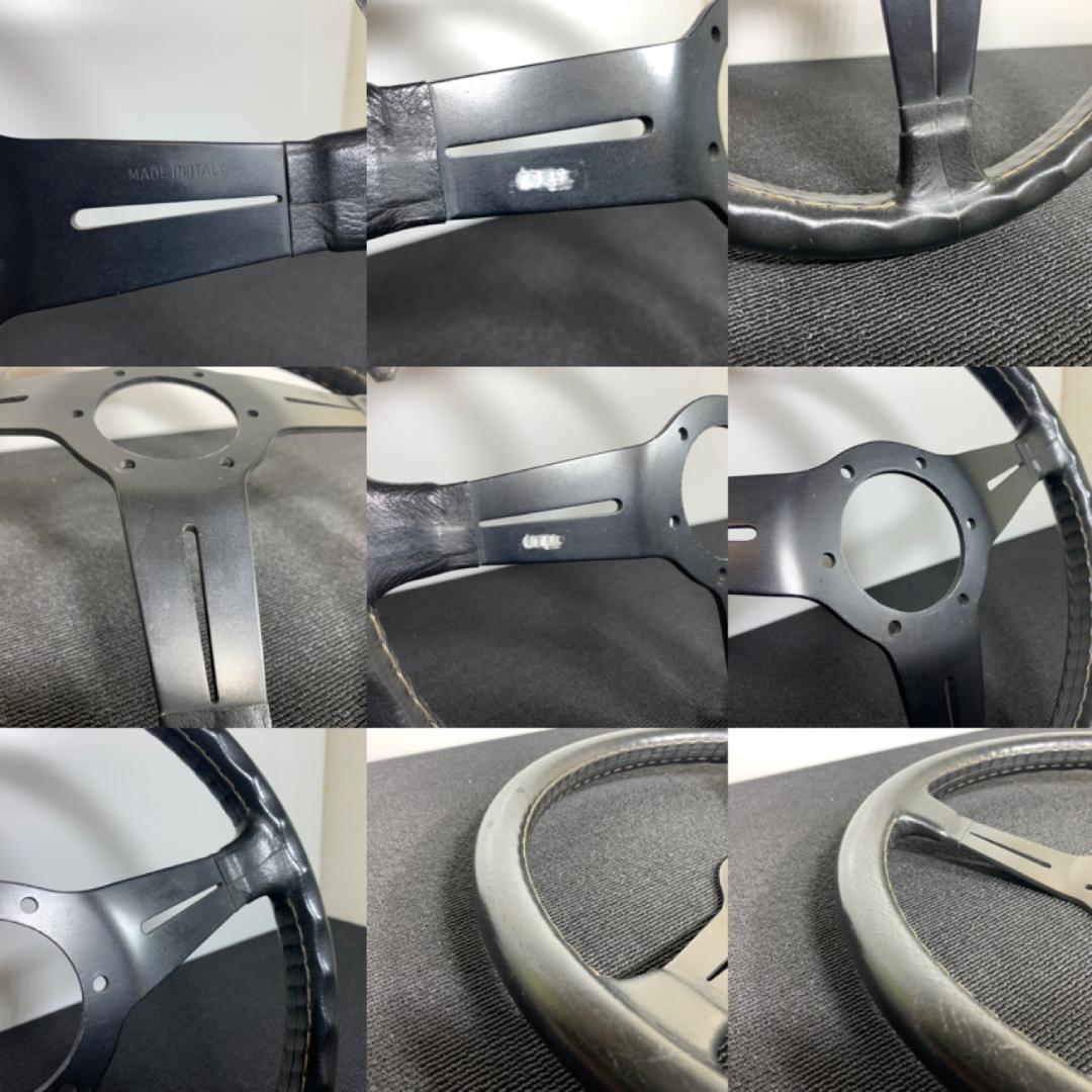 希少 オールド ナルディ クラシック レザーステアリング 新品ホーンボタンネジ付